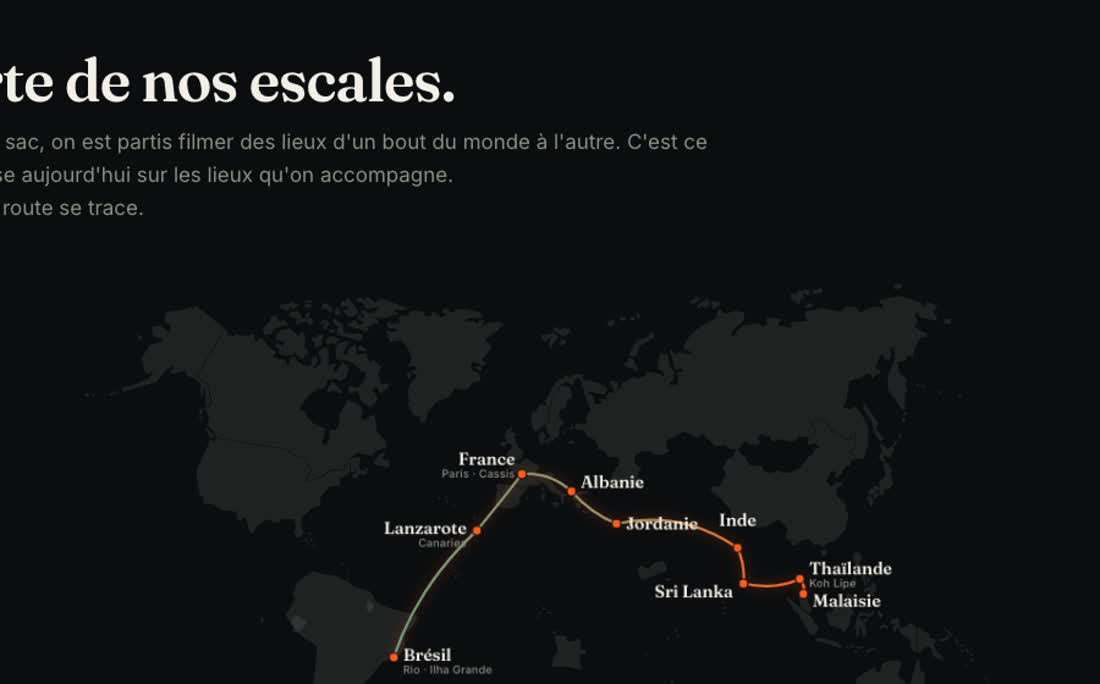Nouvelle carte des escales