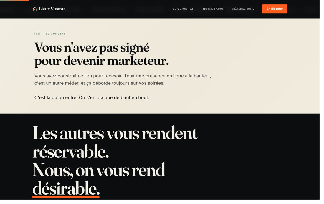 Manifeste allégé et signature